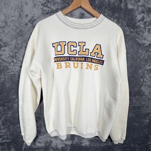 Vintage‎ UCLA Bruins Velva Sheen Sweatshirt Adult Size L White College Pullover